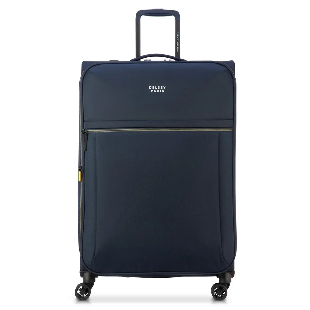 BROCHANT 3 Suitcase Check-In Expandable 78 CM DEEP BLACK Promotional Price